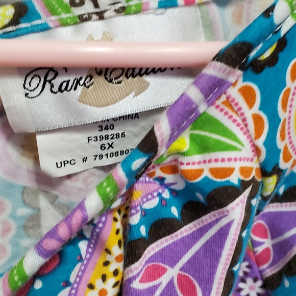 Rare Editions Girls Ruffle Dress 6X - Picture 4 of 5